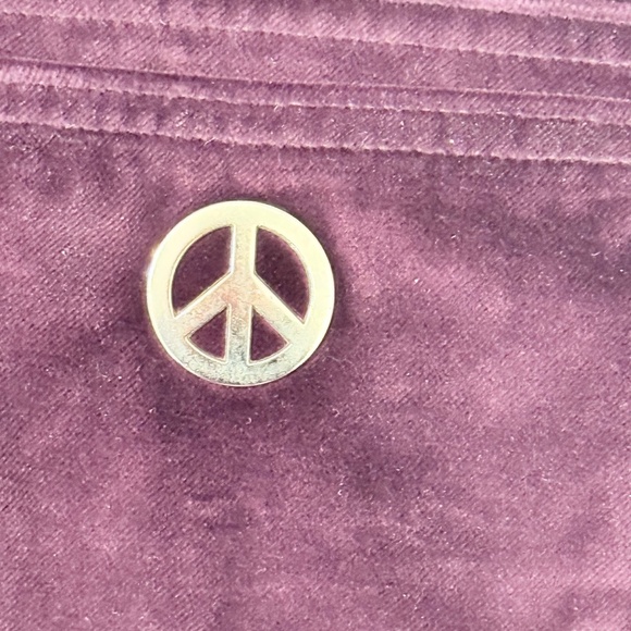 Vintage MOSCHINO Men’s Purple Velvet Jeans Size 34 - Picture 12 of 13